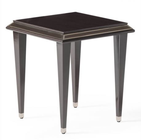 AICO Lousanne Side Table in Glossy Mocha Sand - Furniture Now (CA)