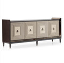AICO Lousanne Console in Glossy Mocha Sand - Furniture Now (CA)