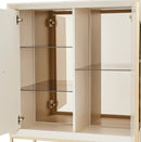 AICO Furniture Madison 2pc Bar KD in Glistening Gold - Furniture Now (CA)