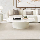 AICO Furniture Le Montreaux Cocktail Table in Cloud White - Furniture Now (CA)