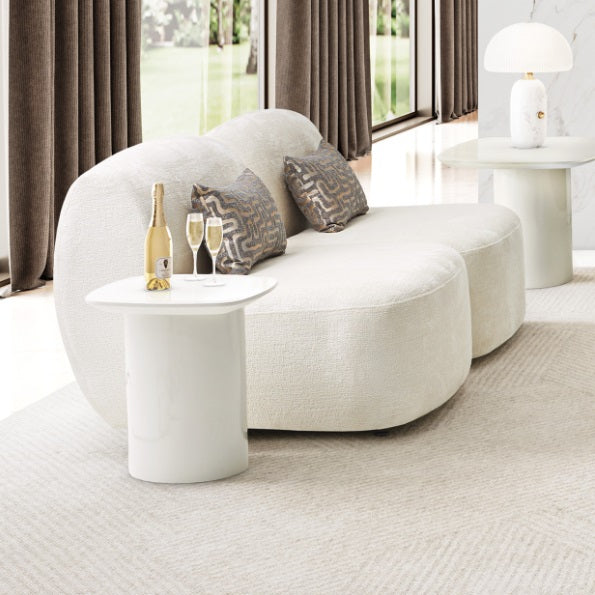 AICO Furniture Le Montreaux End Table in Cloud White - Furniture Now (CA)