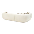 AICO Furniture Le Montreaux Corner Unit in Gardenia - Furniture Now (CA)