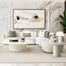 AICO Furniture Le Montreaux End Table in Cloud White - Furniture Now (CA)