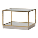 AICO Furniture Savannah Breeze 2pc Tall Cocktail Table in Bright Gold - Furniture Now (CA)
