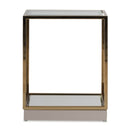 AICO Furniture Savannah Breeze End Table in Bright Gold - Furniture Now (CA)