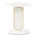 AICO Furniture Sassani Accent Table in Pearl White/Gold - Furniture Now (CA)