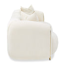 AICO Furniture Sassani Sofa Crepe in Gold - Furniture Now (CA)