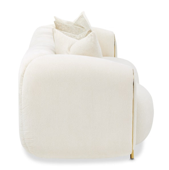 AICO Furniture Sassani Sofa Crepe in Gold - Furniture Now (CA)
