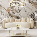 AICO Furniture Sassani Sofa Crepe in Gold - Furniture Now (CA)