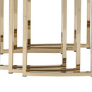 Michael Amini Lisbon Nesting Table - Set of 3 - Silken Matte Cream - Furniture Now (CA)