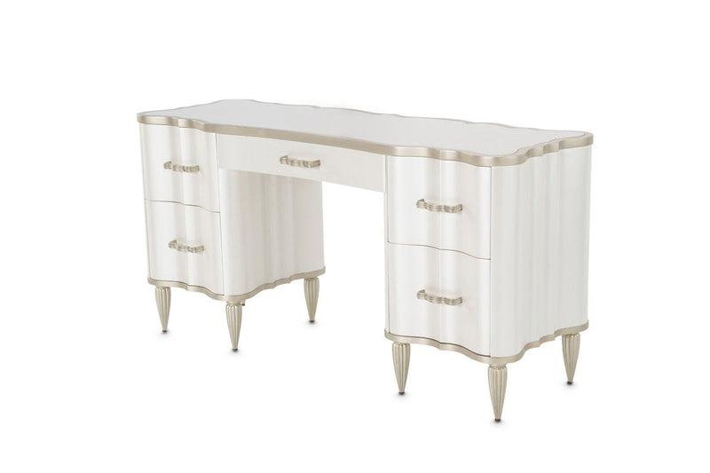 AICO London Place Vanity/Desk in Creamy Pearl 9004058-112 image