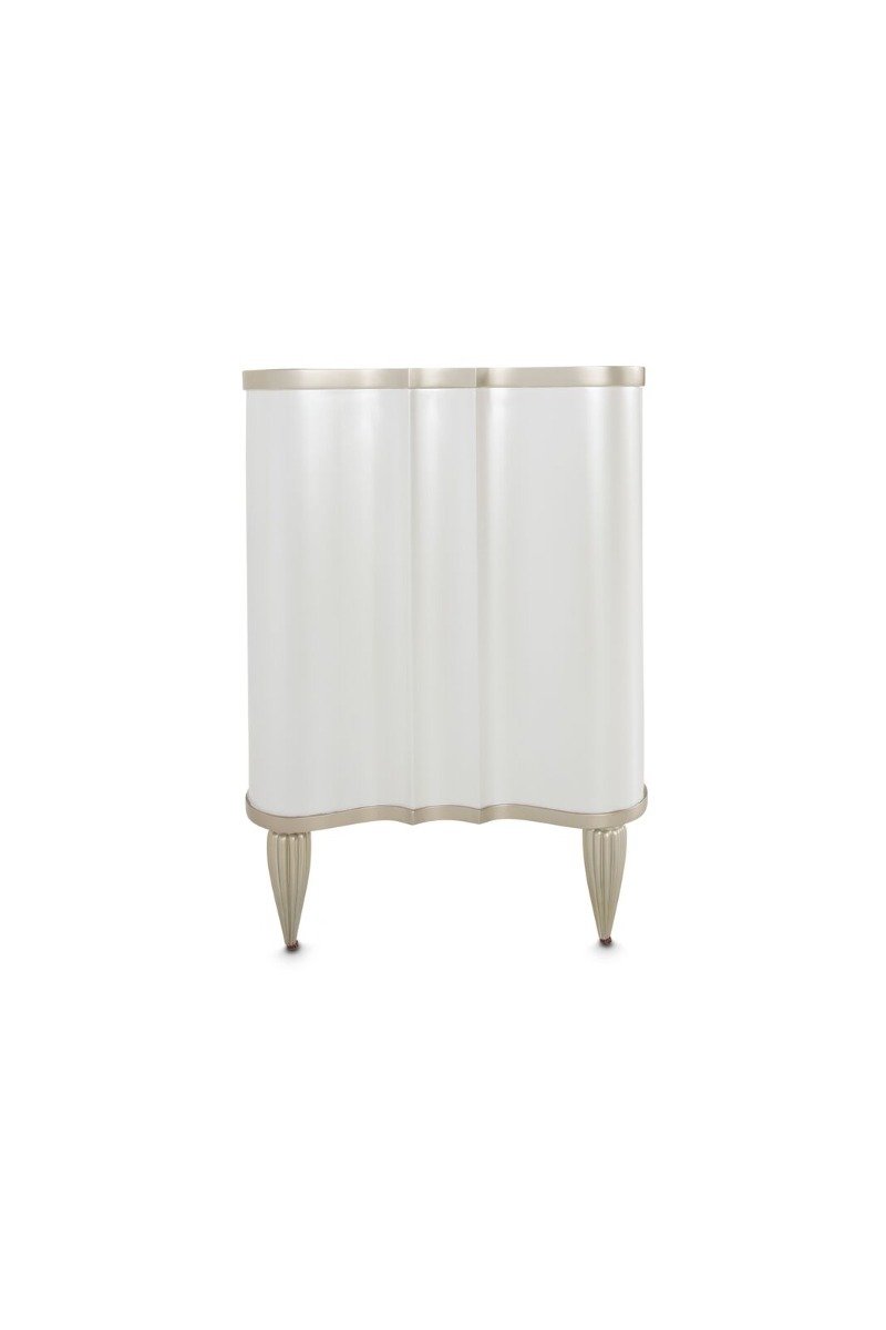 AICO London Place Vanity/Desk in Creamy Pearl - Furniture Now (CA)