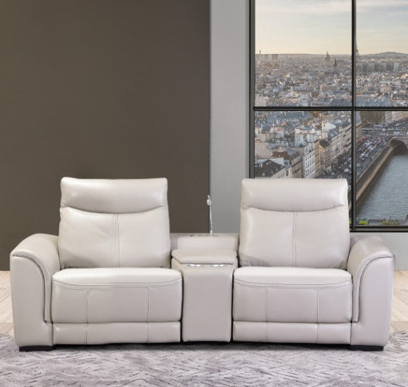 AICO Mia Bella Bentley 3pc Loveseat Set w/ Motion - Furniture Now (CA)