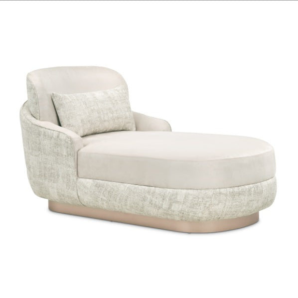 AICO Furniture Aurora Chaise Quarry in Moonlight - Furniture Now (CA)