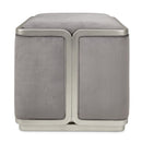 AICO Furniture Linea Ottoman in Silver Mist - Furniture Now (CA)