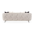 AICO Furniture Noir Sofa Cookie in Black Nickel - Furniture Now (CA)