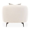 AICO Furniture Noir Chair Marshmallow in Black Nickel - Furniture Now (CA)