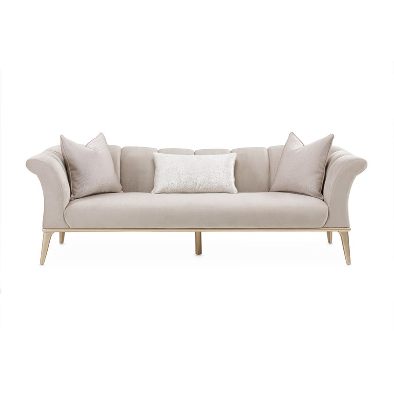 AICO Yvette Sofa in Porcini Medium Champagne - Furniture Now (CA)