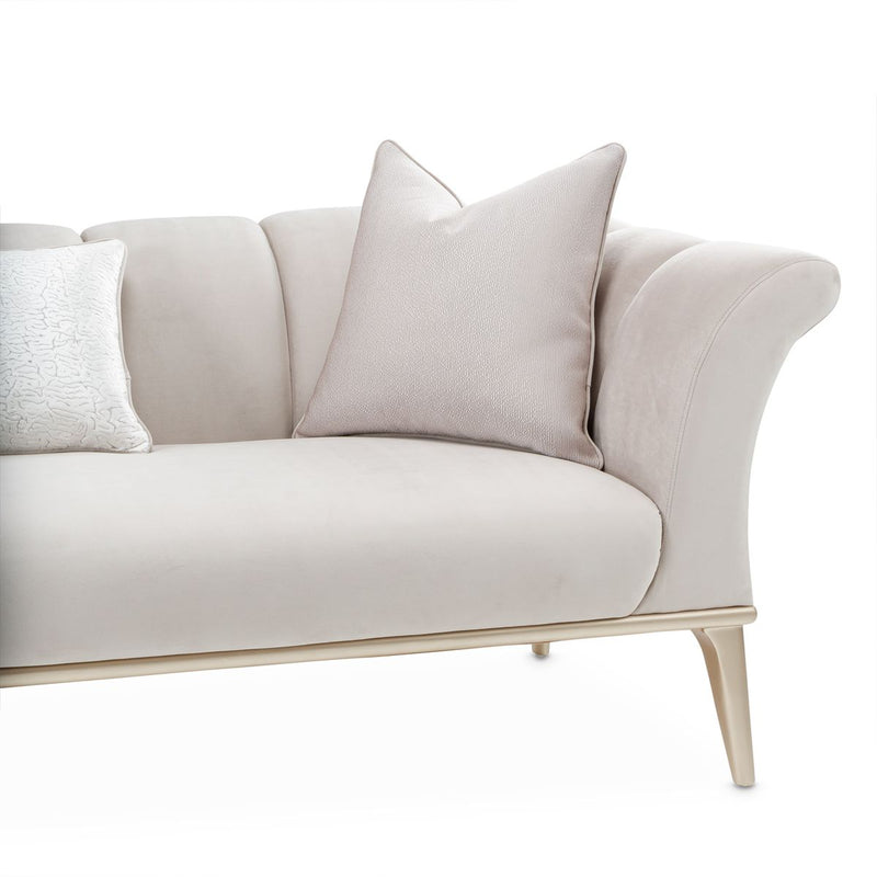 AICO Yvette Sofa in Porcini Medium Champagne - Furniture Now (CA)