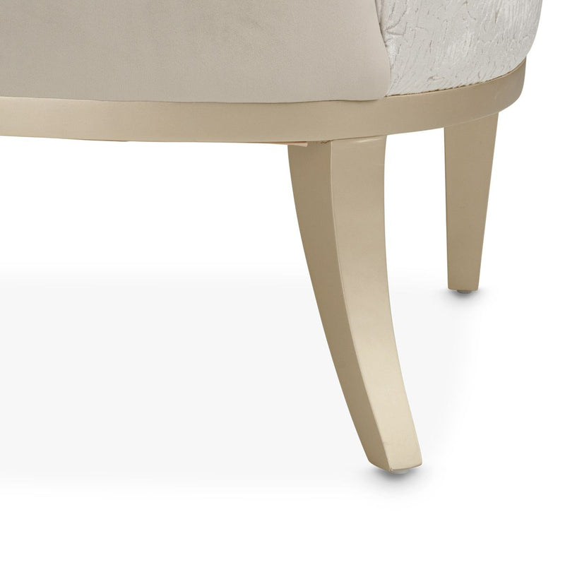 AICO Yvette Accent Chair in Porcini Medium Champagne - Furniture Now (CA)