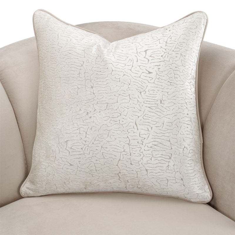 AICO Yvette Chair and A Half in Porcini Medium Champagne - Furniture Now (CA)