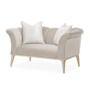 AICO Yvette Chair and A Half in Porcini Medium Champagne - Furniture Now (CA)