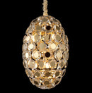 AICO Furniture Lighting Pendant Small 8 Light Oblong Chandelier image