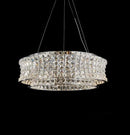 AICO Furniture Lighting Galaxy Large Round LED Chandelier in Chrome - Furniture Now (CA)