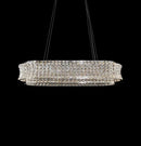 AICO Furniture Lighting Galaxy Oval LED Chandelier in Chrome - Furniture Now (CA)