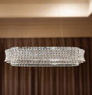 AICO Furniture Lighting Galaxy Oval LED Chandelier in Chrome - Furniture Now (CA)