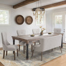 AICO Furniture Lighting Ranchero 6 Light Chandelier in Black - Furniture Now (CA)