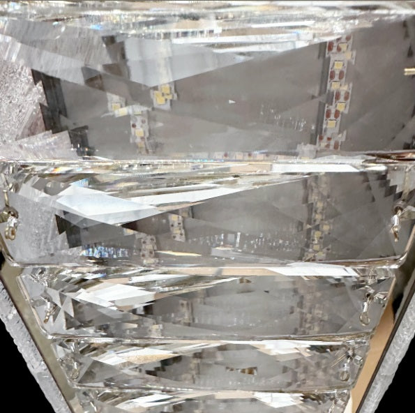 AICO Furniture Lighting Mina Rectangular LED Chandelier - Furniture Now (CA)