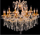 AICO Furniture Lighting Chantilly 19 Light Chandelier in Gold image
