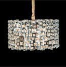 AICO Furniture Lighting Facets 6 Light Chandelier - Furniture Now (CA)