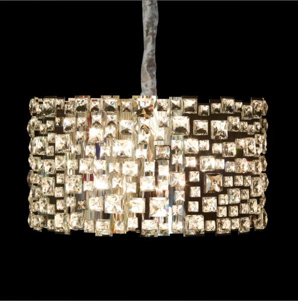 AICO Furniture Lighting Facets 12 Light Chandelier - Furniture Now (CA)