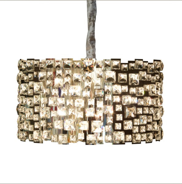 AICO Furniture Lighting Facets 12 Light Chandelier - Furniture Now (CA)