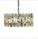 AICO Furniture Lighting Baguette 8 Light Chandelier in Clear image