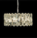 AICO Furniture Lighting Baguette 8 Light Chandelier in Clear - Furniture Now (CA)