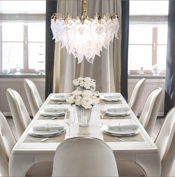 AICO Furniture Lighting Autumn 13 Light Chandelier in Clear - Furniture Now (CA)