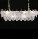 AICO Furniture Lighting Autumn Rectangular Light Chandelier in Clear - Furniture Now (CA)