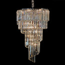 AICO Furniture Lighting Spiral 12 Light Chandelier in Clear image
