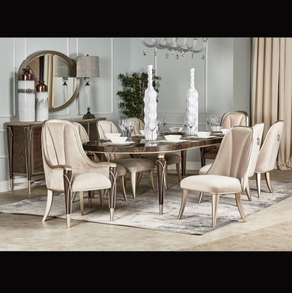 AICO Furniture Lighting Madrid 8 Light Chandelier in Clear - Furniture Now (CA)