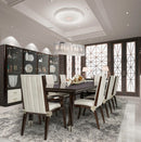 AICO Furniture Lighting Cool Breeze 10 Light Chandelier in Clear - Furniture Now (CA)