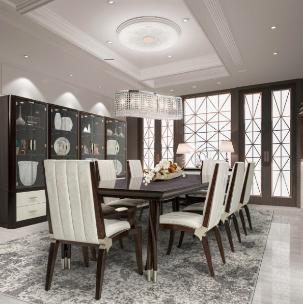 AICO Furniture Lighting Cool Breeze 10 Light Chandelier in Clear - Furniture Now (CA)