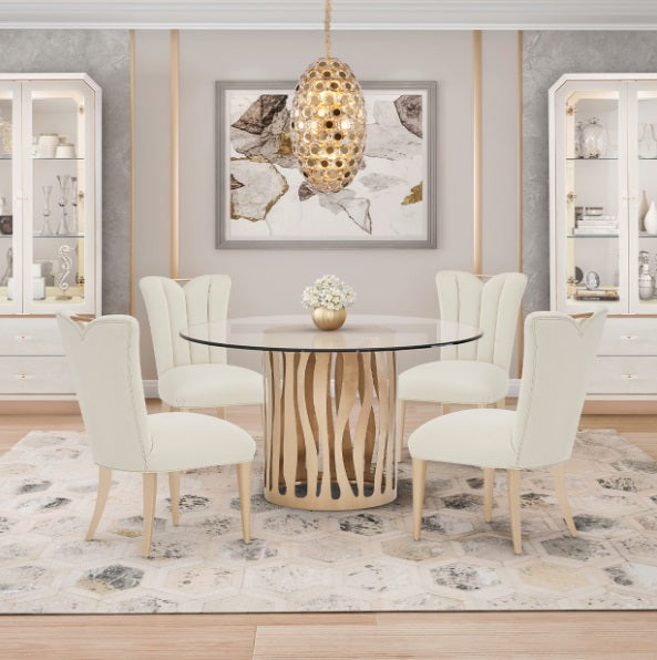 AICO Furniture Lighting Pendant 14 Light Chandelier in Gold - Furniture Now (CA)