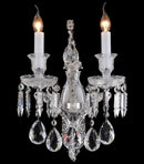 AICO Furniture Lighting Chambord 2 Light Wall Sconce in Clear image