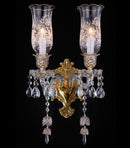 AICO Furniture Lighting Garnier 2 Light Wall Sconce in Clear image