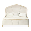 AICO Malibu Crest Cal King Curved Panel Bed in Chardonnay - Furniture Now (CA)