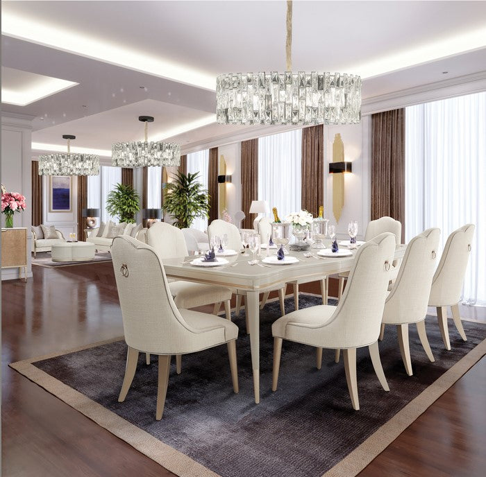 AICO Malibu Crest Side Chair in Chardonnay (Set of 2) - Furniture Now (CA)