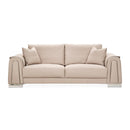 AICO Furniture Mia Bella Bergamo Sofa in Stainless Steel - Furniture Now (CA)
